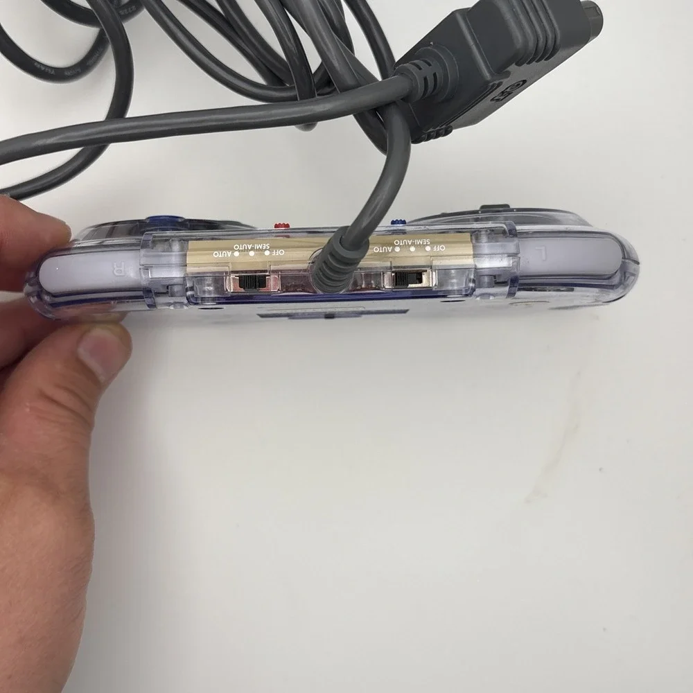 Super Nintendo SN ProPad Turbo Controller SNES Interact Clear Gold